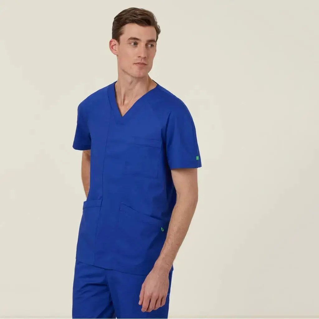 Carl V Neck Scrub Top CATRFV-BLA - Simply Scrubs Australia